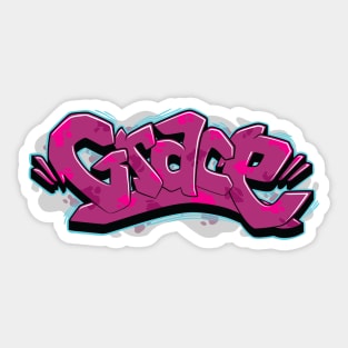 Grace graffiti name Sticker